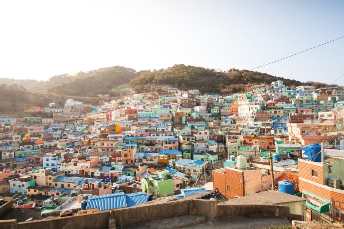 Views over Gamcheon Culture Village in Busan