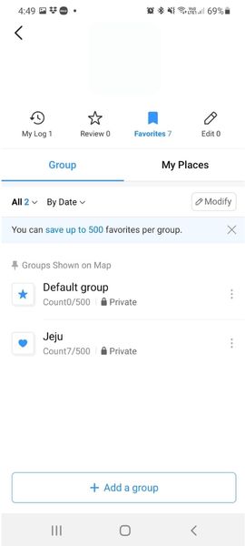 Log - Favorites