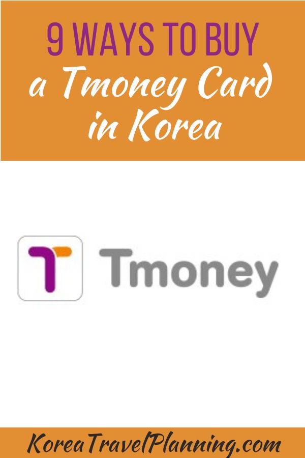 Tmoney Card Korea